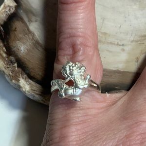 Unique Sterling Silver Dragon Ring